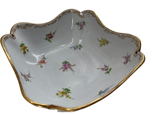 DRESDE ALEMANIA AMBROSIUS LAMM MEISSEN Floral Buzón Mariposa - Imagen 5 de 11
