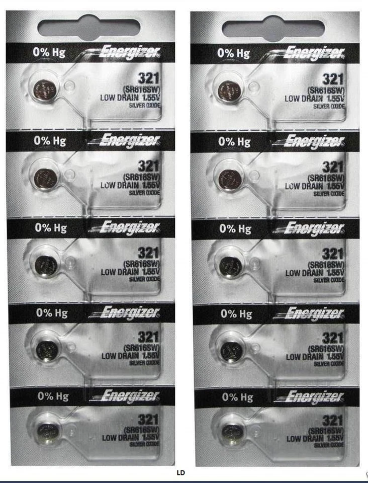 ENERGIZER 321 SR616SW SR616 SILVER OXIDE (2piece) Watch Battery AuthorizedSeller - Image 4 of 4