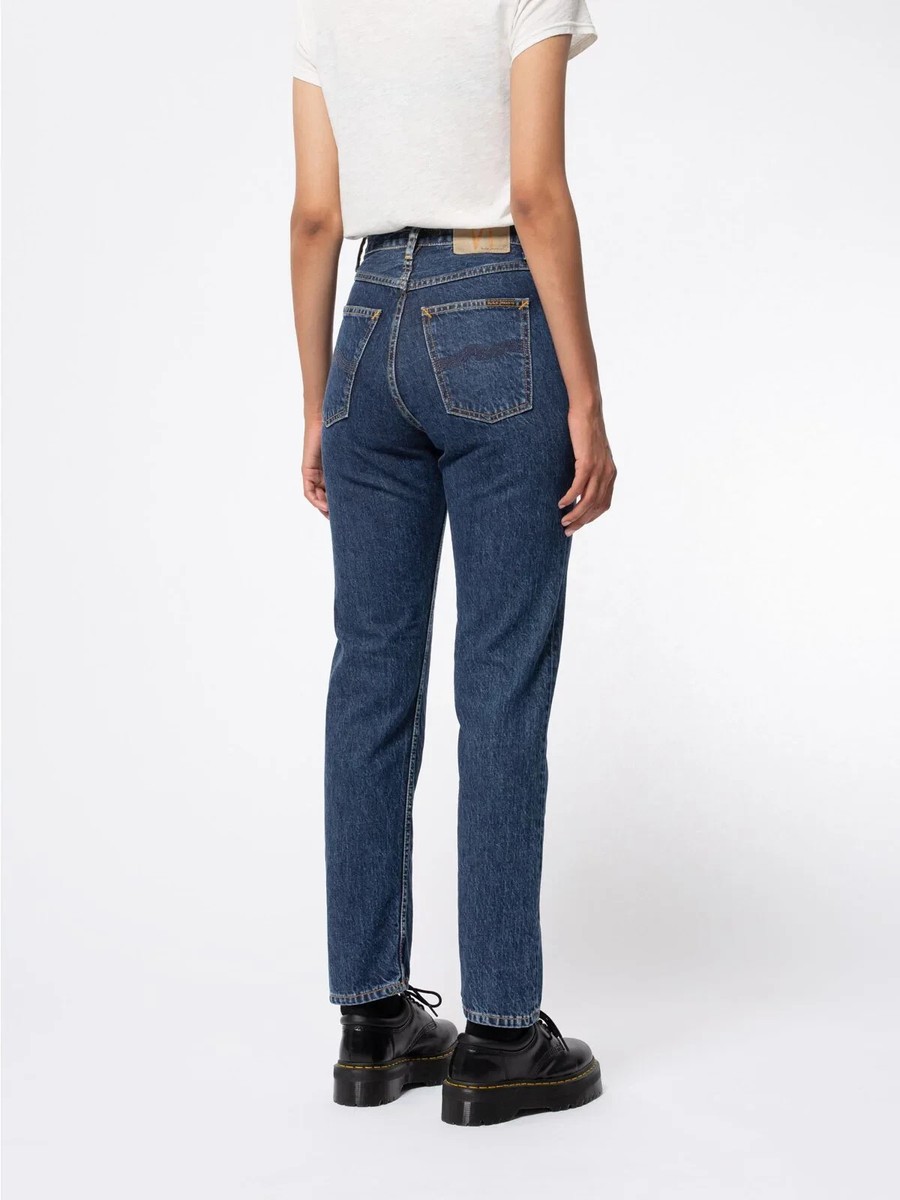 Nudie Jeans Breezy Britt Slim Tapered Dark Stellar Jeans Women's - Main Image