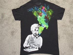 albert einstein smoking shirt