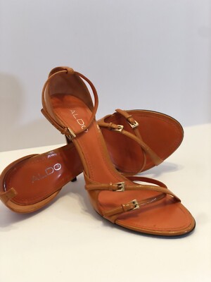 Aldo Vibrant Orange Leather Loafers Aldo | Shoes | Aldo Vibrant Orange Lace Up Sandal | Poshmark main image 4
