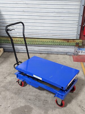 Pro Source Hydraulic Scissor Lift Cart 800 lb. Capacity 35'' x 20'' Platform