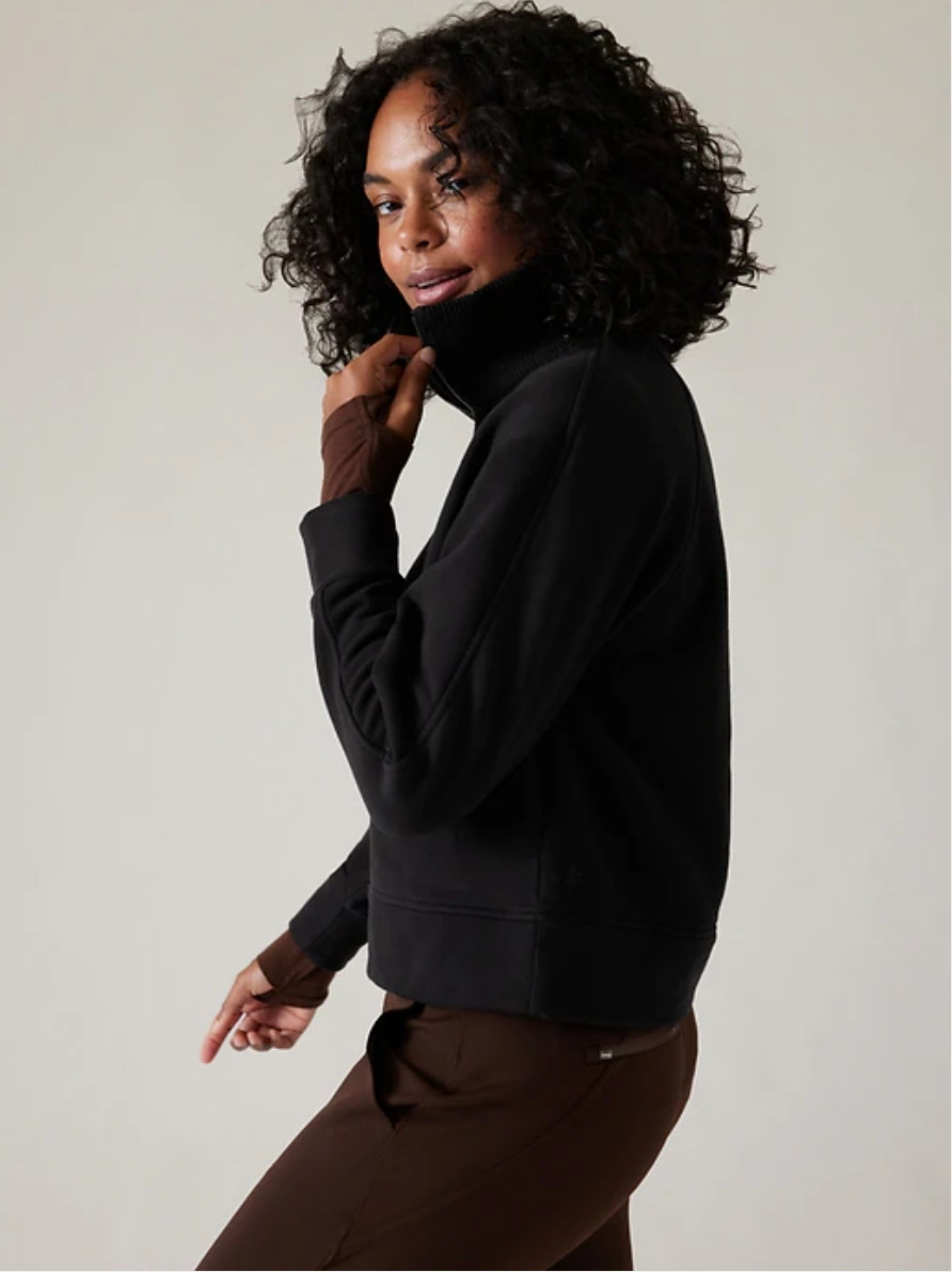 Athleta Retroplush Revive Half Zip Sweatshirt | M… - image 2