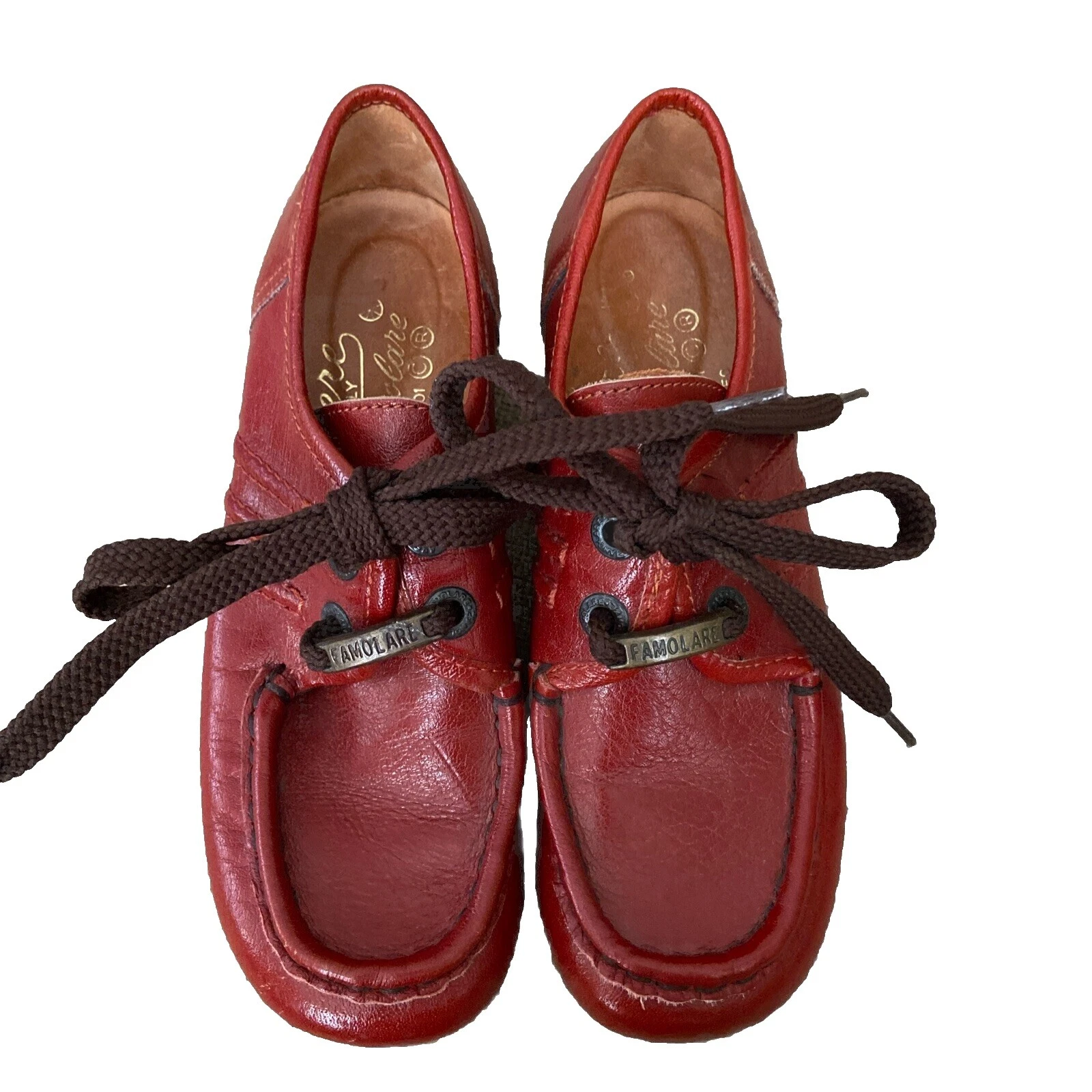 Кожаная повседневная винтажная обувь 1970-х для женщин Hippy