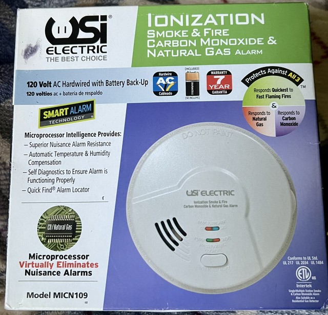 6 USI MICN109 Combination Carbon Monoxide Smoke & Gas Alarms New. for sale online eBay
