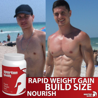 SPARTAN HEALTH WEIGHT GAINER PULVER SHAKE MAGERE MASSE GRÖSSER ZUNEHMEN