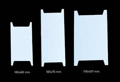 100 Wickelkarten Für Nähzubehör - Stabile Papierkarten In 3 Größen, Braun