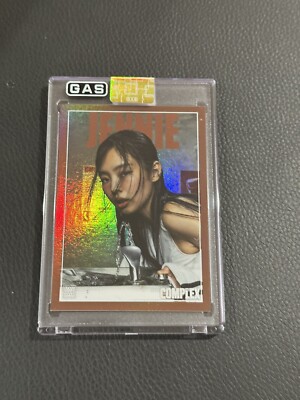 タレントカード Jennie Complex Cover x GAS Trading Card Jennie x Complex x GAS Black Parallel # C-6 125/200 + Base