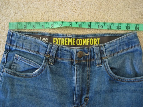 Lot of 2 boys youth size 16 LEE Extreme Comfort jeans IZOD slim fit pants - Picture 4 of 17
