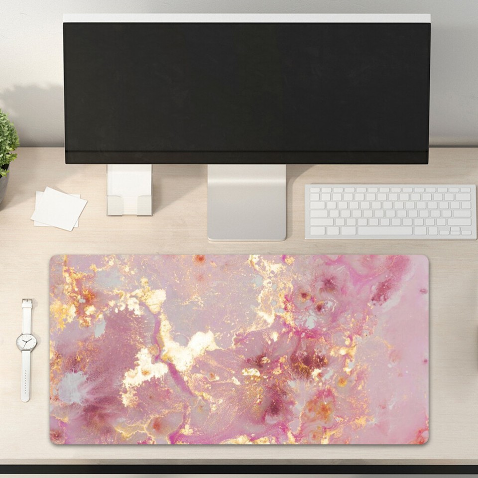 Computer Desk Mat Pad for Keyboard and Mouse Marble Organizer Office eBay