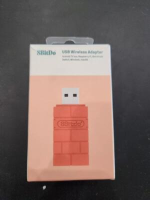 8Bitdo Wireless Bluetooth Adapter 2 for Switch, PC, Raspberry Pi - Black - (VG)