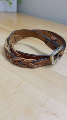 Leather Belt Women s Slim Braided M Brown Western Minimalist Preppy Old Money