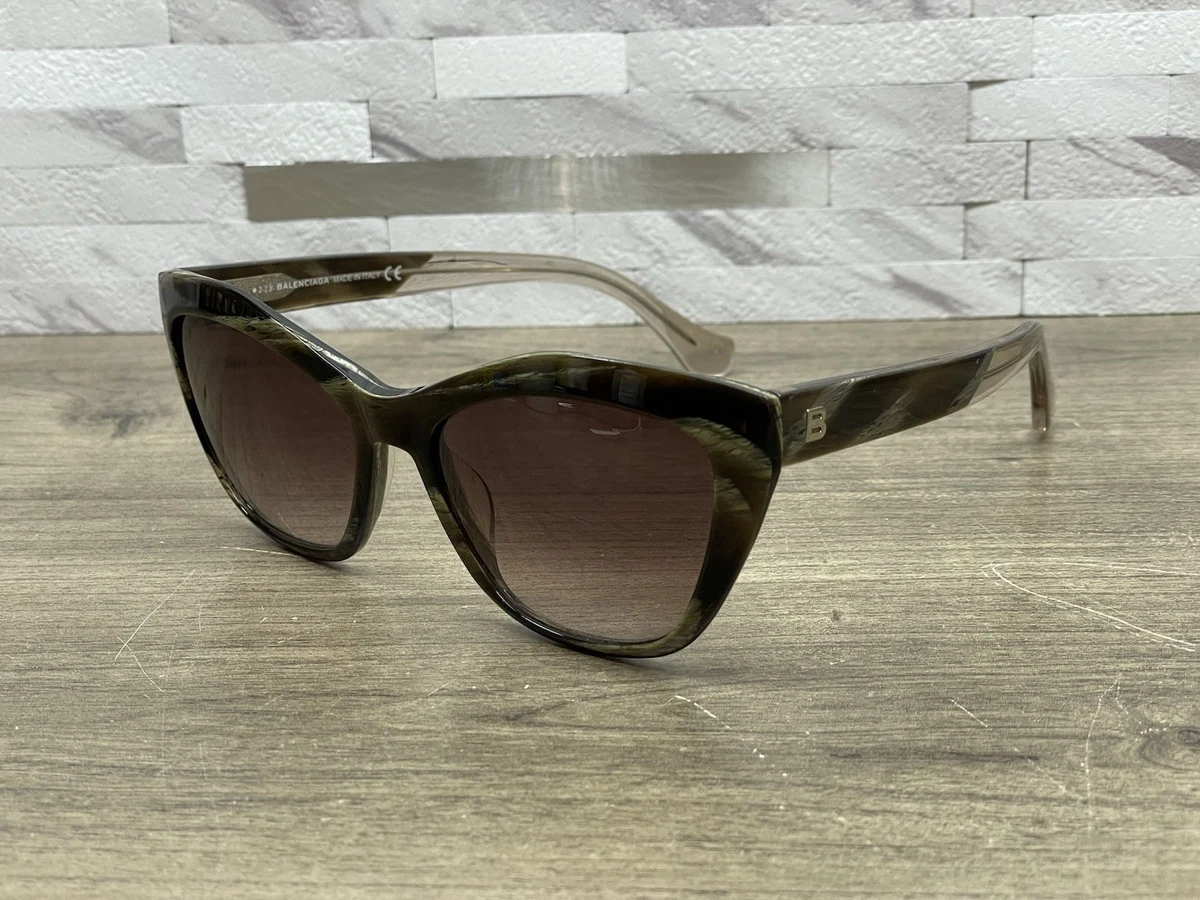 Balenciaga Sunglasses BA47 61Z Black Gray Marble Cat Eye Gradient Lens *READ* Balenciaga Grey Cat Eye Ladies Sunglasses BB0287S 001 55 at  main image 3