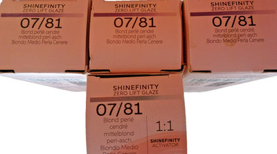 Wella Shinefinity Zero Lift Glazes 07/81 MITTELBLOND PRRL-ASCH 4 X 60 ml =240 ml