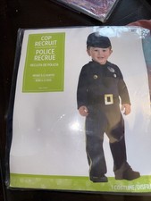 Cop Recruit Police Officer Infant Child 6-12 Months Halloween Dress Up Costume