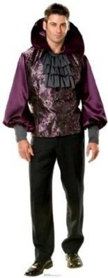 Cinema Secrets Costume Size XL The Vampire Of Versailles Floral Brocade Vest NEW