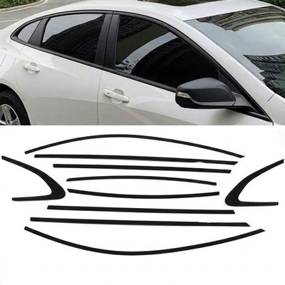 For Chevy Malibu 2016-2025 Matte Black Car Window Sill Molding Strip Stiker 10*