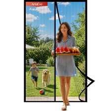 Magnetic Screen Door -Fit Door Size 38.0 x 83.0'' Retractable Screen Door Mes...