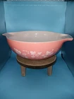 Vintage Pyrex Pink Gooseberry #444 Mixing Bowl 4 Quart Please Read Description