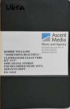ROBBIE WILLIAMS - SOMETHING BEAUL - CLEAN VERSION PROMO, Betacam SP, PAL,Stereo