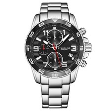 Stuhrling 3957 1 Quartz Chronograph Date Stainless Steel Bracelet Mens Watch