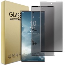 2 Pack 9H Anti-Spy Privacy Premium Tempered Glass Screen Protector For Cellphone