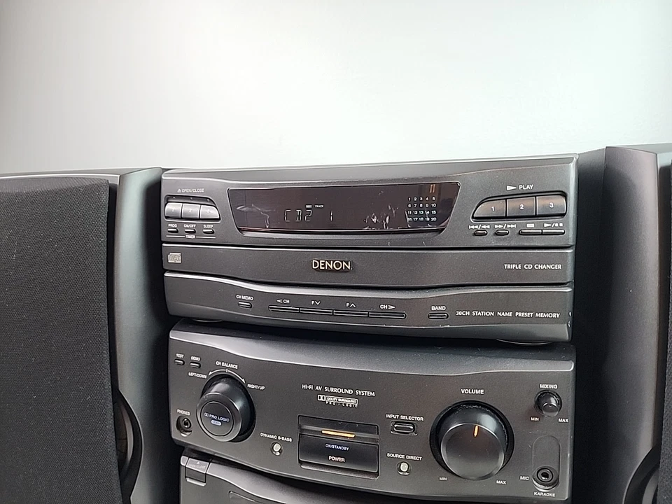 Denon D-1000 Personal Component Compact HiFi System 3 Disc CD Cassette *READ* - Image 4 of 4