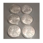 New ListingUS Mint American Silver Eagle 2023 1 oz Silver Coins Lot of 6 .999 Fine