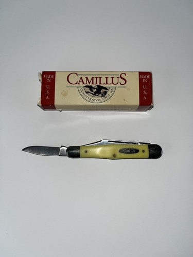 Camillus 72Y Carpenters Whittler Inscribed Yello Jaket 3-5/8" Packaging & Papers