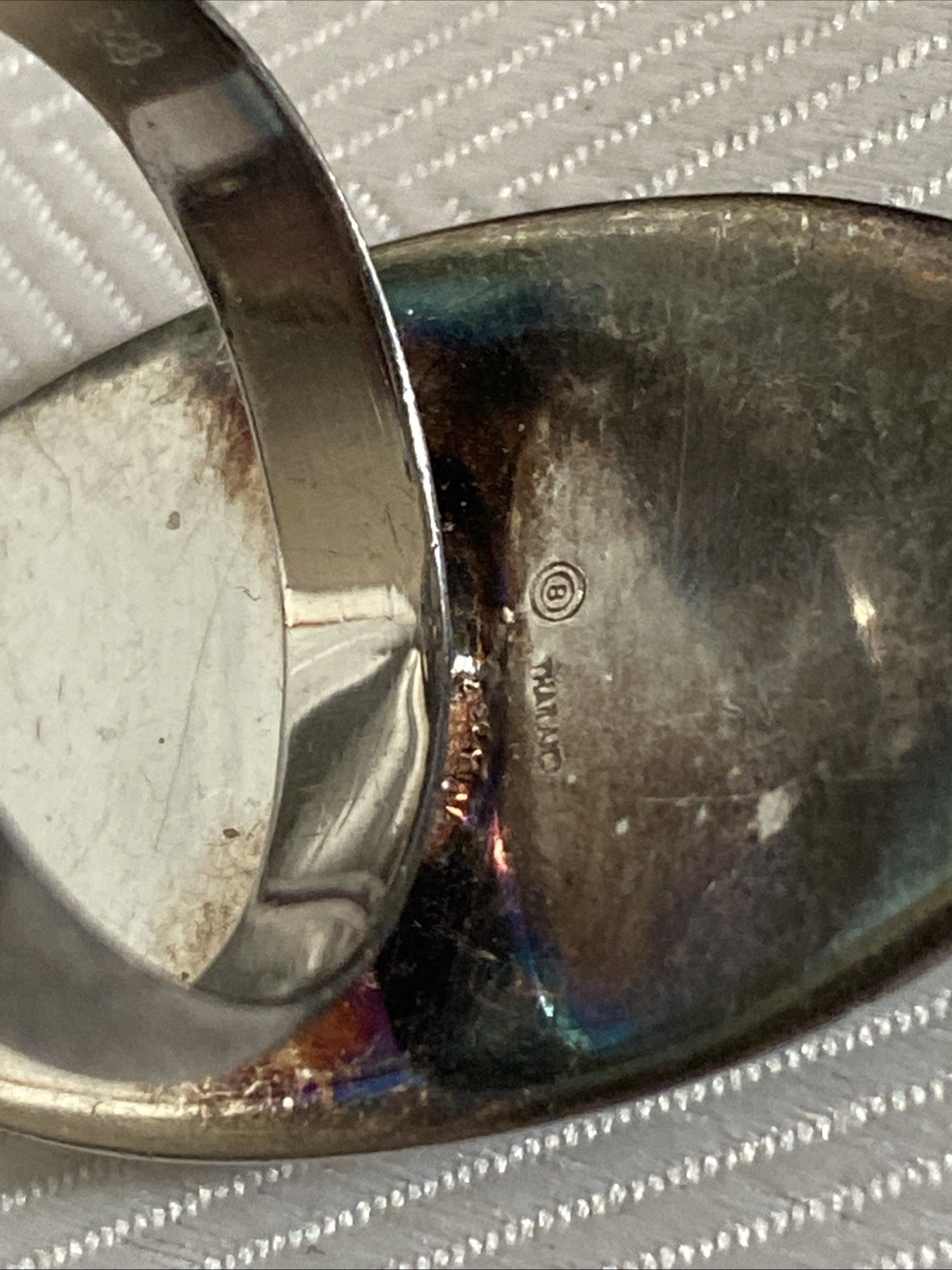 Designer Signed Beautiful Solid Sterling Silver D… - image 8