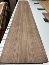 Walnut Raw Wood Veneer 2 sheets 88'' x 7'' 430J