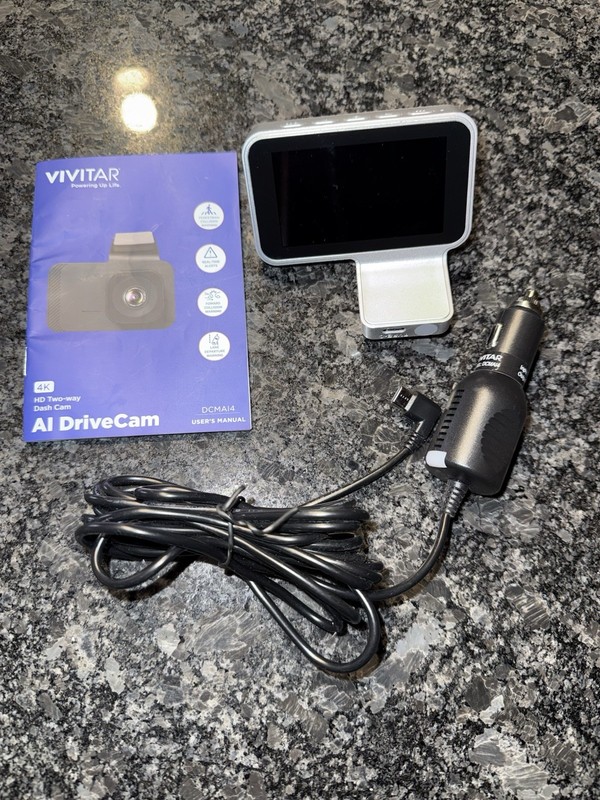 #Vivitar 4K HD Two-Way Dash Cam with AI DriveCam with WIFI