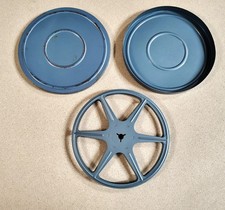 Scherer 6" EZ-Grip Metal 8mm Film Reel USA - 300 Ft / W Storage Canister Used