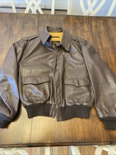 Giacca pilota USAAF A-2 seconda guerra mondiale taglia 48 pelle marrone