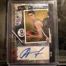 Topps 2025-26 Egor Demin Rookie Auto Insert New Applicants 03/50 Gold Foil