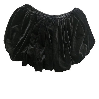 Princess Polly Black Velvet Bubble Mini Skirt size 10 goth, bratz