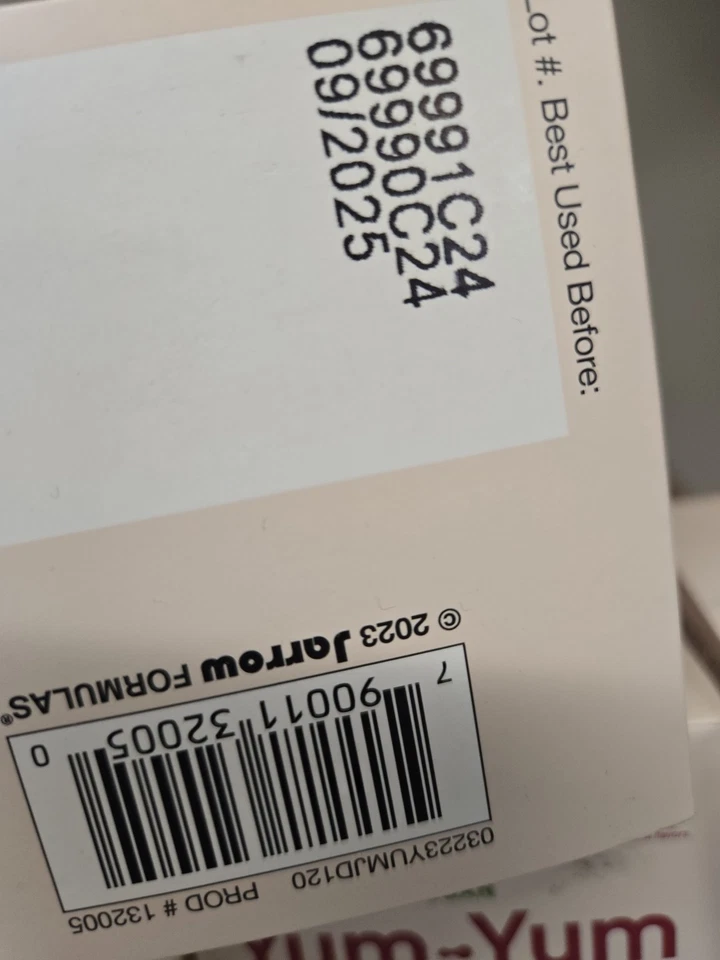 10 Yum-Yum Dophilus, Raspberry, 1 Billion CFU, 120 Chewable Tablets 9/25 Exp - Image 3 of 3