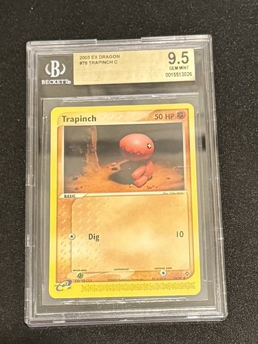 Trapinch graded BGS 9.5 for sale on eBay