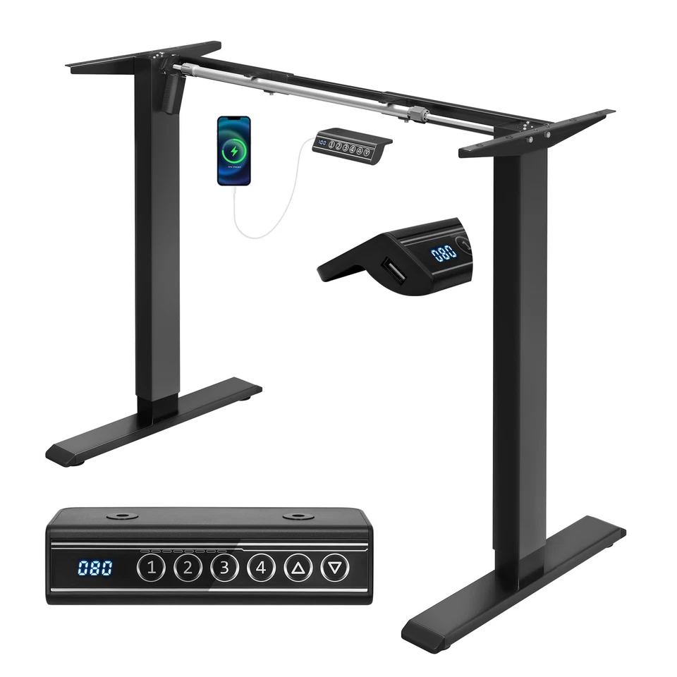 Höhenverstellbarer Schreibtisch Elektrisches Tischgestell 4 Memory-Steuerung - Bild 4 von 4