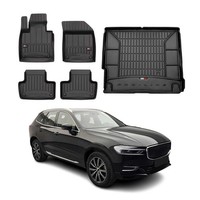Omac FußMatten & Kofferraumwanne Set FüR Volvo XC60 2018-2026 Gummi Schwarz 5X