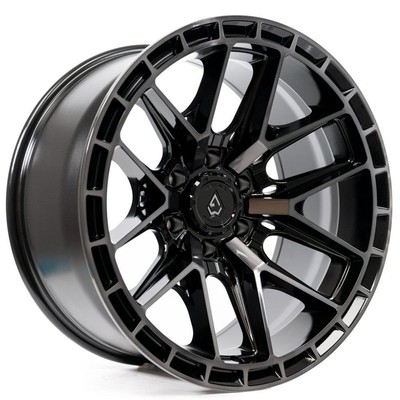 20x9'' Arena Wheel Co A114 Battle Gloss Black/Machined DDT Face/Lip (4 pcs) (S04)