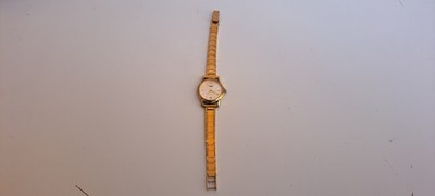 Laurens Vintage Uhr vergoldet mit Quarzwerk mit Datum