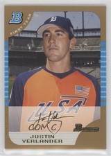 2005 Bowman Draft Gold Justin Verlander #BDP129 ig3