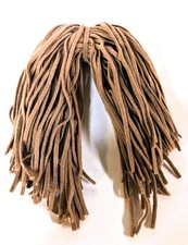 Wool Strips Rug Hooking Mocha BROWN 18" long 6 Blade Cut 100 ct. Dorr Mill