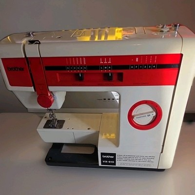 cherryオーダーページ Brother VX810 Sewing Machine Cream Red Vintage No Cord Or Pedal | eBay