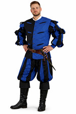 Men's Medieval Renaissance German Landsknecht Warrior Costume Tunic Top