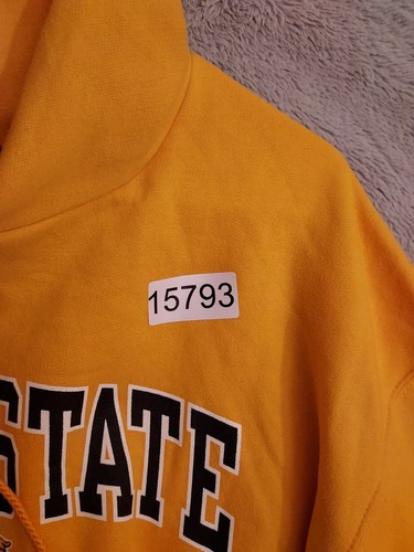 NEW Bowie State University Hoodie Mens Extra Large Champion Fleece Gold NCAA XL - Picture 10 of 10