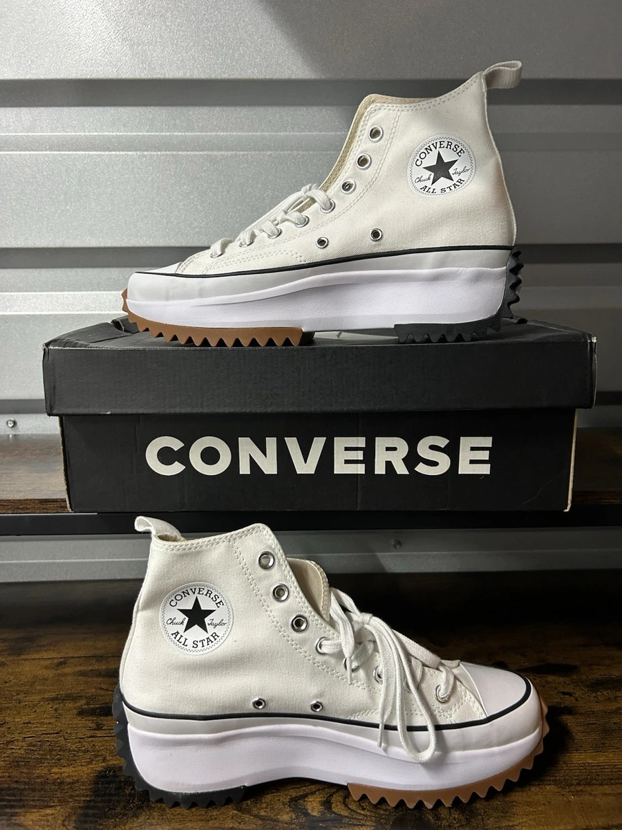 Converse Run Star Hike White Black Gum Men 8.5 Women 10 Unisex Lifestyle Bold Converse Run Star Hike White Black Gum Men Women Unisex  main image 2