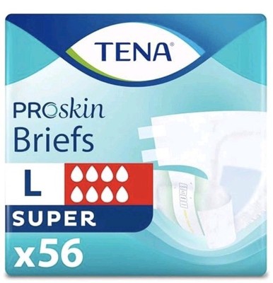 TENA ProSkin Large Adult Briefs 56 Ct   Leak Protection Incontinence Diapers