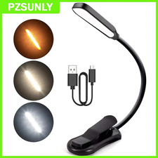 Flexible Rechargeable LED Book Light With 3 Light Modes Easy Clip Reading Lamp